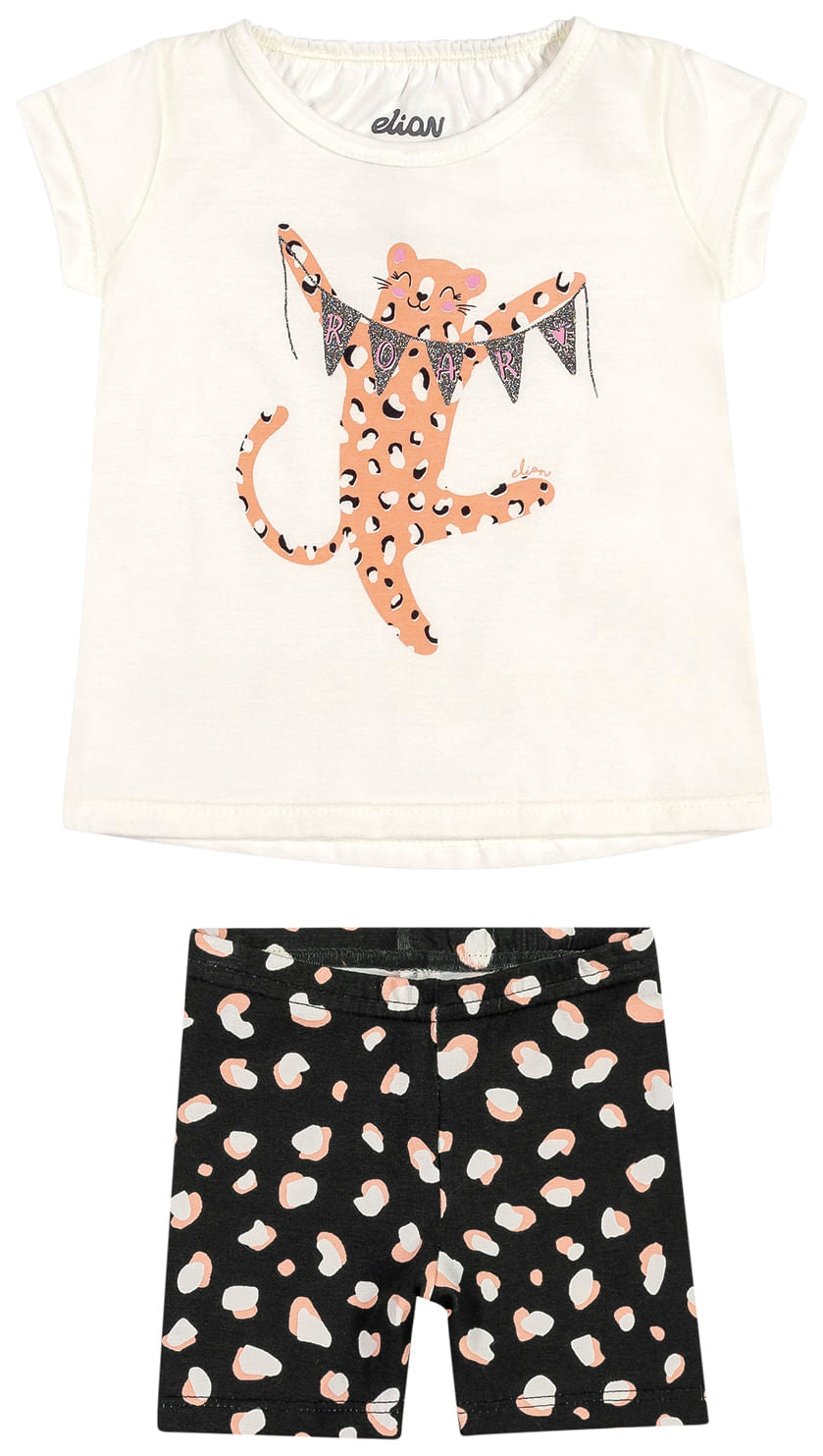 Conjunto Infantil Elian Oncinha Feminino - Imagem 3