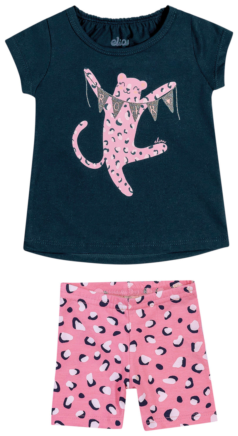 Conjunto Infantil Elian Oncinha Feminino