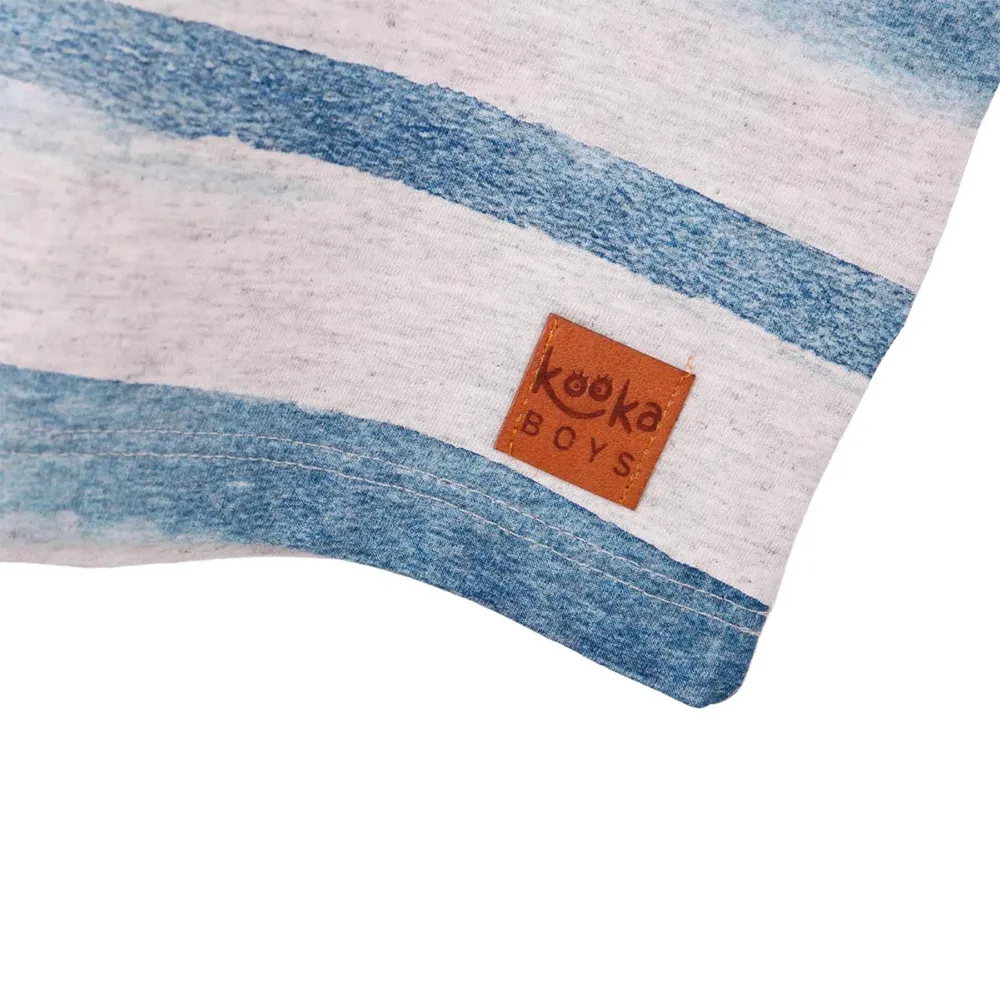 Camiseta Infantil Kookabu Estampa Paradise Cinza - Imagem 3