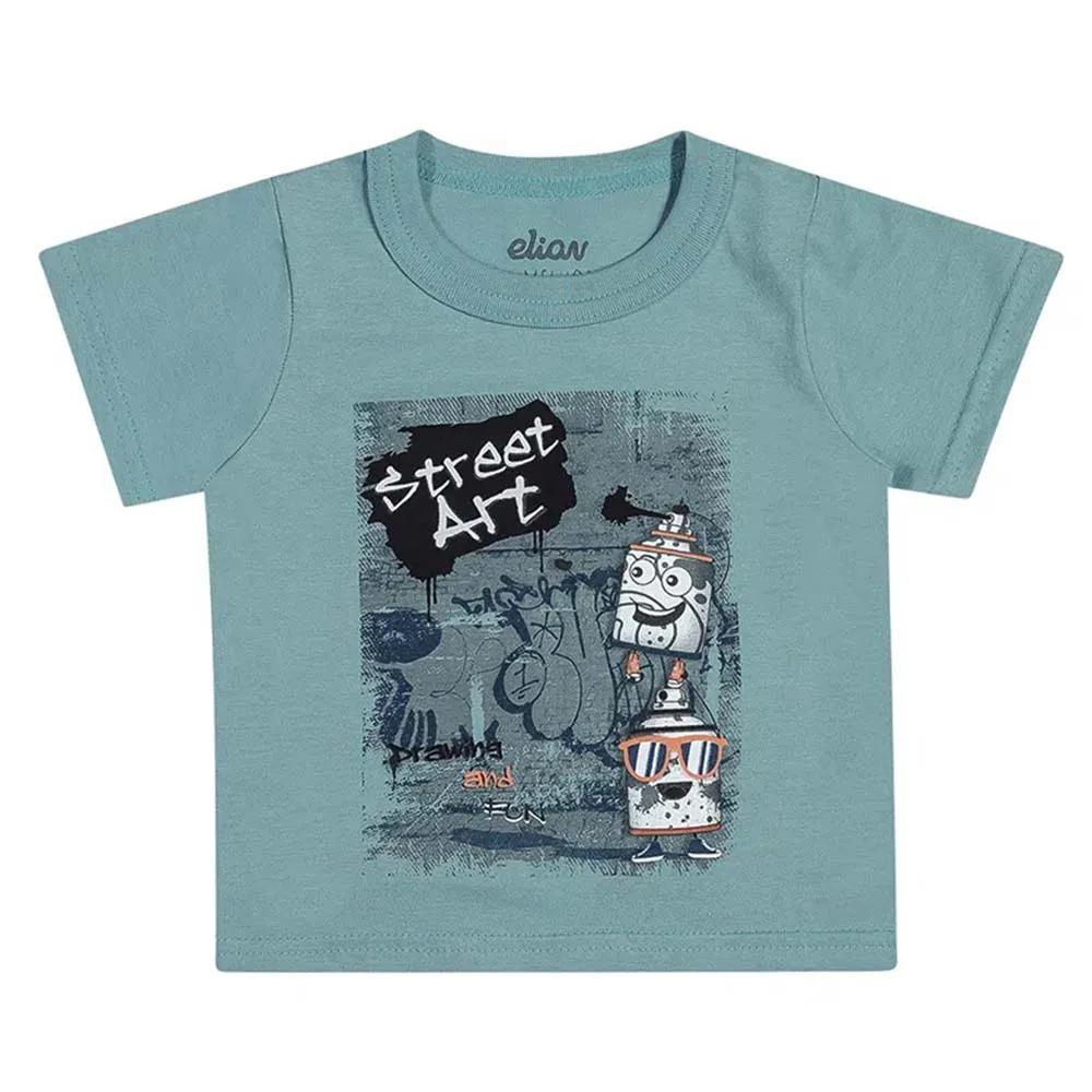 Conjunto Bebê Elian Camiseta Estampado - Imagem 2