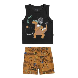 Conjunto Bebê Elian Regata Estampado