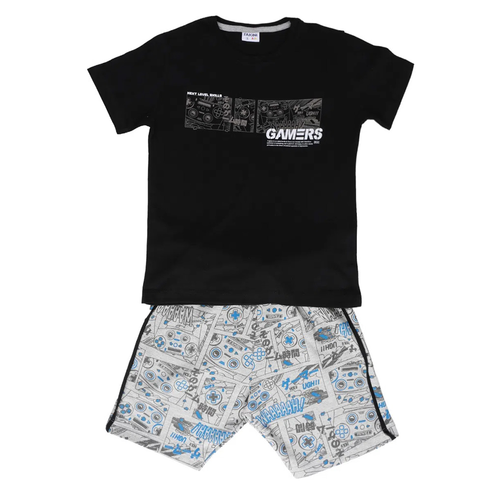 Conjunto Infantil Fakini Estampa Gamers