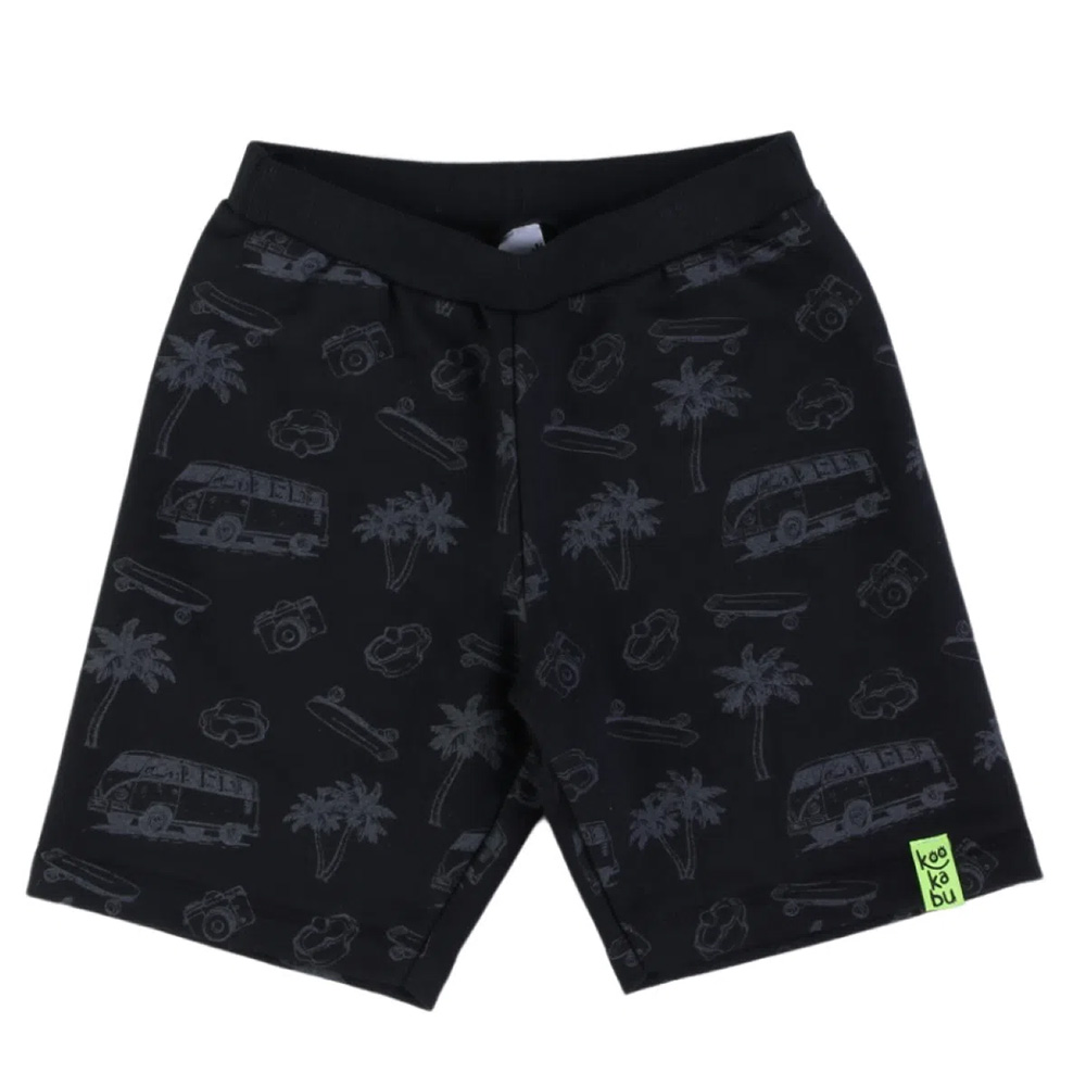 Conjunto Infantil Kookabu Camiseta Estampa Funny Verde + Bermuda - Imagem 5