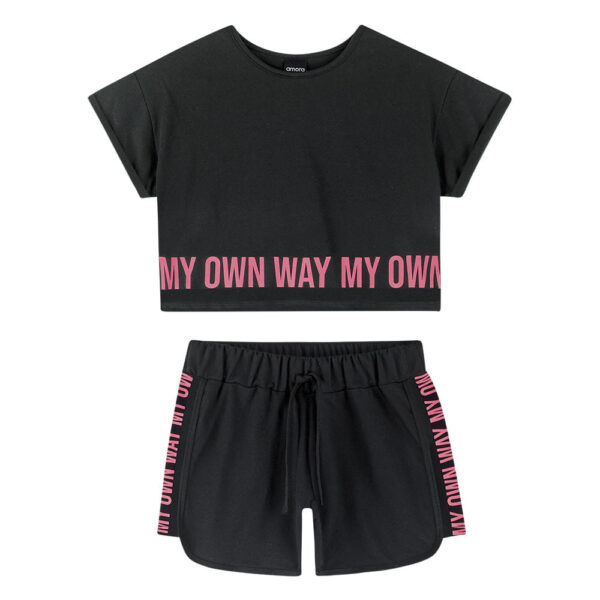 Conjunto Juvenil Amora My Own Preto