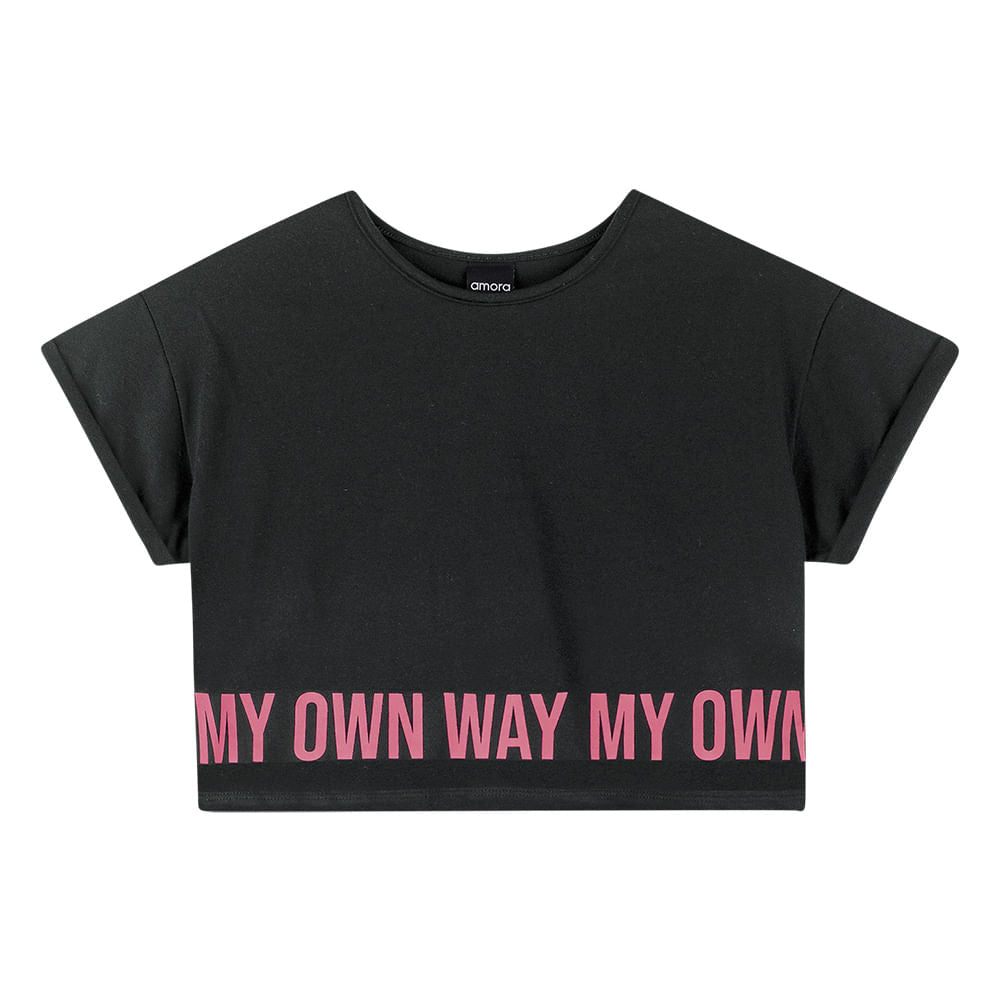 Conjunto Juvenil Amora My Own Preto - Imagem 2
